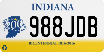 IN license plate 988JDB