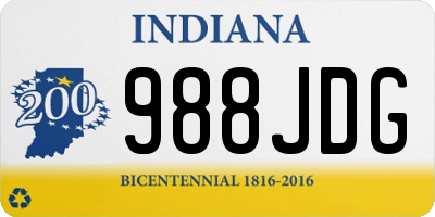 IN license plate 988JDG