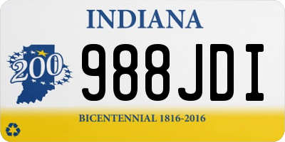 IN license plate 988JDI