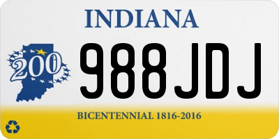 IN license plate 988JDJ