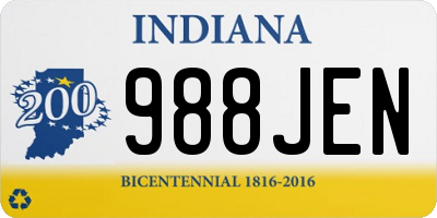 IN license plate 988JEN