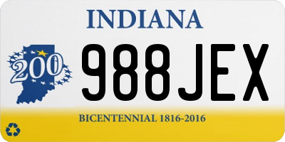 IN license plate 988JEX