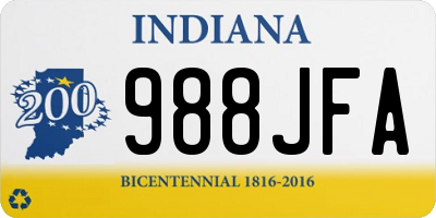 IN license plate 988JFA