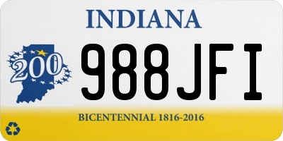 IN license plate 988JFI