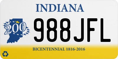 IN license plate 988JFL