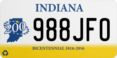 IN license plate 988JFO