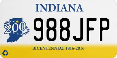 IN license plate 988JFP