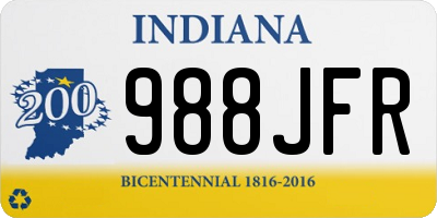 IN license plate 988JFR