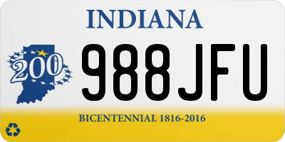 IN license plate 988JFU