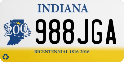 IN license plate 988JGA