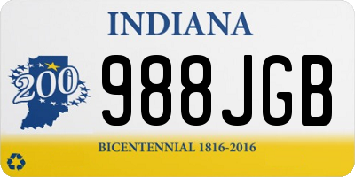 IN license plate 988JGB