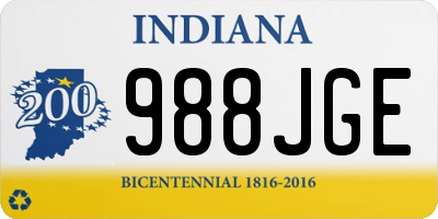 IN license plate 988JGE