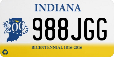 IN license plate 988JGG