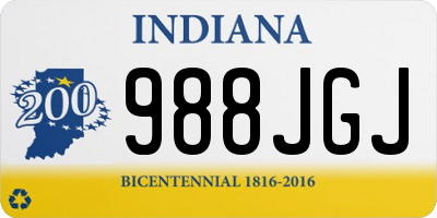 IN license plate 988JGJ