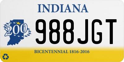 IN license plate 988JGT