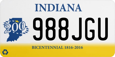 IN license plate 988JGU