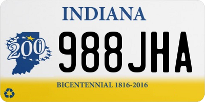 IN license plate 988JHA