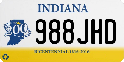 IN license plate 988JHD