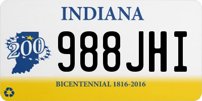 IN license plate 988JHI