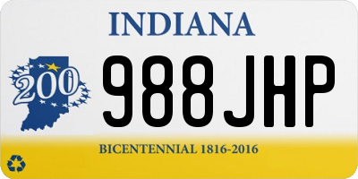 IN license plate 988JHP