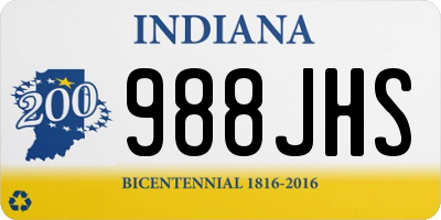 IN license plate 988JHS