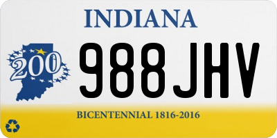 IN license plate 988JHV