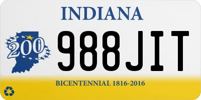 IN license plate 988JIT