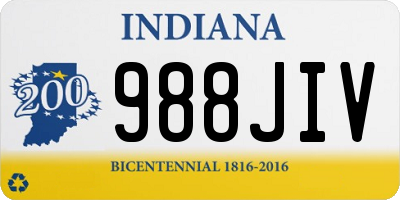 IN license plate 988JIV