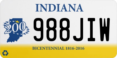 IN license plate 988JIW