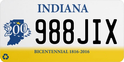 IN license plate 988JIX