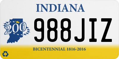 IN license plate 988JIZ