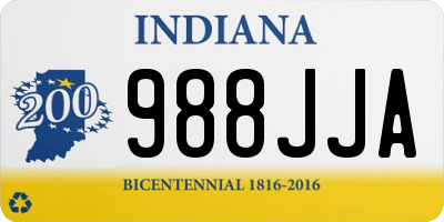 IN license plate 988JJA