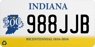 IN license plate 988JJB