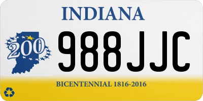 IN license plate 988JJC