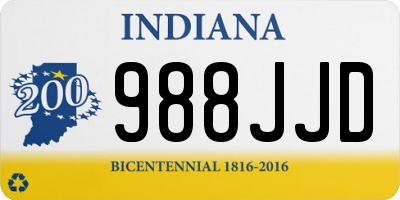 IN license plate 988JJD