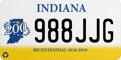 IN license plate 988JJG