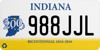 IN license plate 988JJL