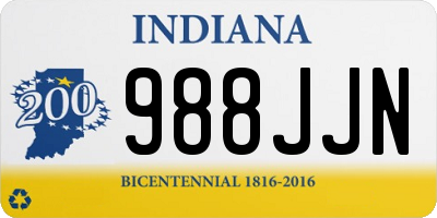 IN license plate 988JJN