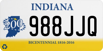 IN license plate 988JJQ