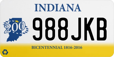 IN license plate 988JKB