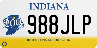 IN license plate 988JLP