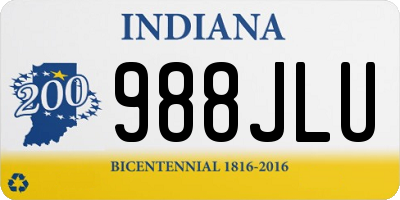 IN license plate 988JLU