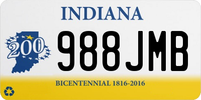 IN license plate 988JMB