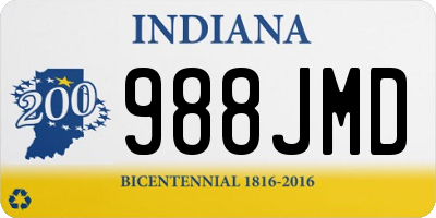 IN license plate 988JMD