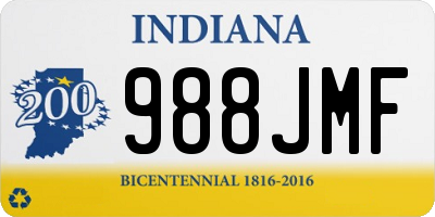 IN license plate 988JMF