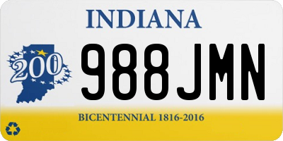 IN license plate 988JMN