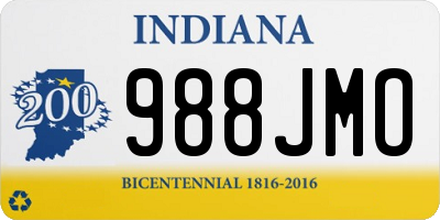 IN license plate 988JMO