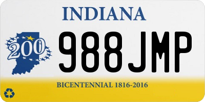 IN license plate 988JMP