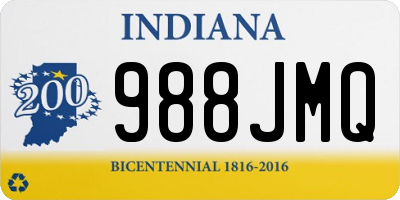 IN license plate 988JMQ
