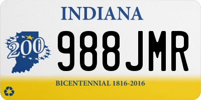 IN license plate 988JMR